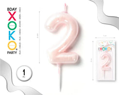 VELA 6CM ROSA PERLADO 2 - yupiparty