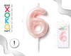 VELA 6CM ROSA PERLADO 6 - yupiparty