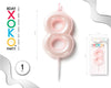 VELA 6CM ROSA PERLADO 8 - yupiparty