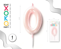 VELA 6CM ROSA PERLADO 0 - yupiparty