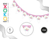BANDERINES UNICORNIO 4M - yupiparty