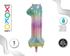 GLOBO FOIL 110CM MACARON STARS 1 - yupiparty