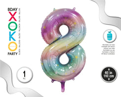 GLOBO FOIL 110CM MACARON STARS 8 - yupiparty