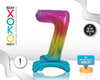 GLOBO FOIL 16P RAINBOW STANDING 7 - yupiparty