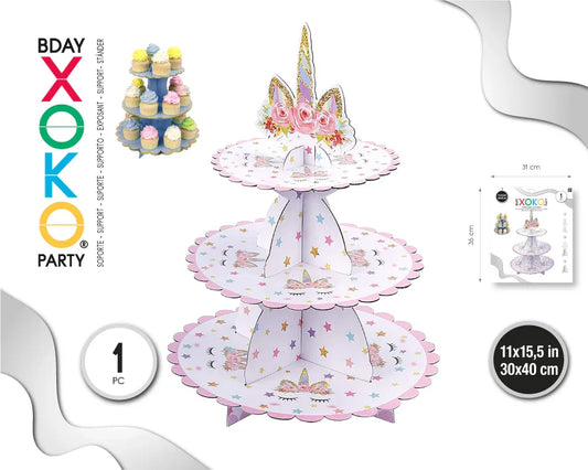 TORRE CUPCAKE UNICORN - yupiparty