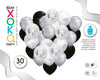 SET LATEX 30PC BL/NG - yupiparty