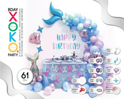 SET SIRENA 61PC - yupiparty