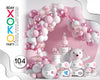 SET BABY PINK 104PC - yupiparty