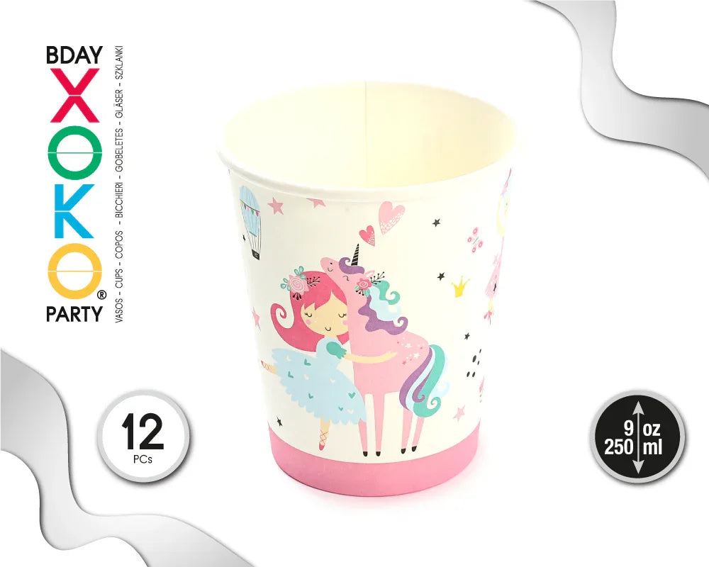 VASO 9OZ BALLERINA 12PC - yupiparty