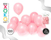 GLOBOS 100PC 9/ 25CM ROSA BEBE - yupiparty