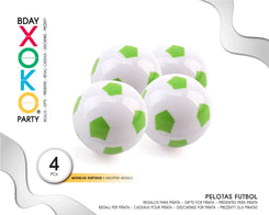 PACK PINATA FUTBOL PELOTAS 4PC - yupiparty
