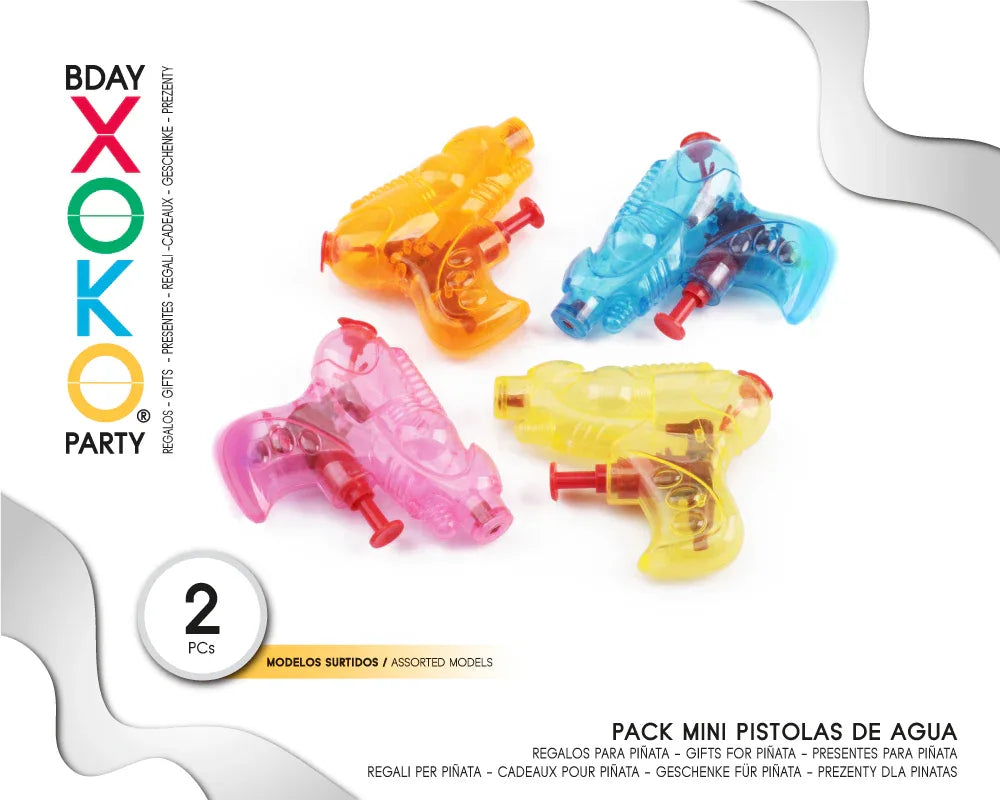 PACK PIÑATAS PISTOLAS - yupiparty