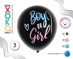 GLOBO LATEX GENDER REVEAL 90CM - yupiparty