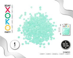 CONFETTI 1.5CM TURQUESA - yupiparty