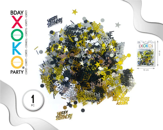 CONFETTI HAPPY BDAY MIXTO - yupiparty
