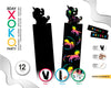 MARCAPAGINAS PARA RASCAR 12PC UNICORN - yupiparty