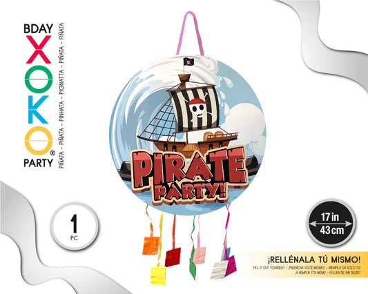 PIÑATA PIRATA 43CM - yupiparty