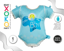 GLOBO MYLAR ROPA DE BEBE NIÑO 59*58CM - yupiparty