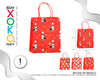 BOLSA REGALO XMAS KRAFT ROJO 26*32*12 - yupiparty
