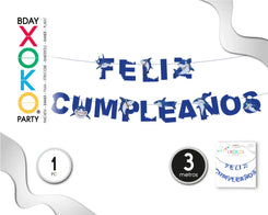GUIRNALDA FELIZ CUMPLE TIBURON - yupiparty