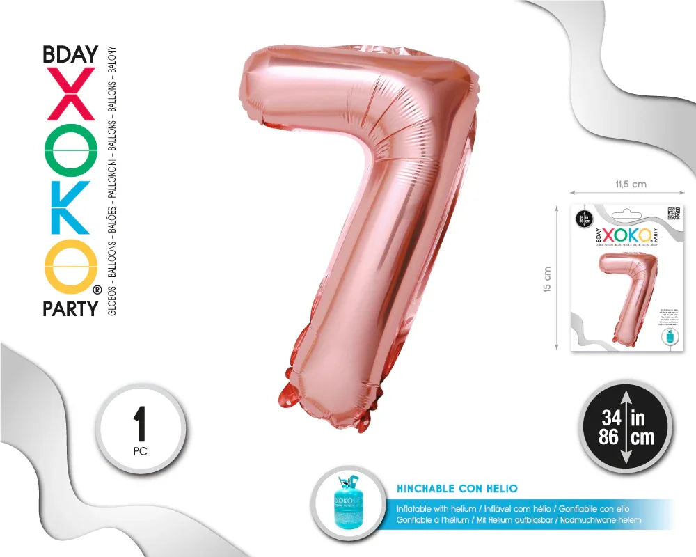 GLOBO FOIL 34/86CM CHAMPAN 7 - yupiparty