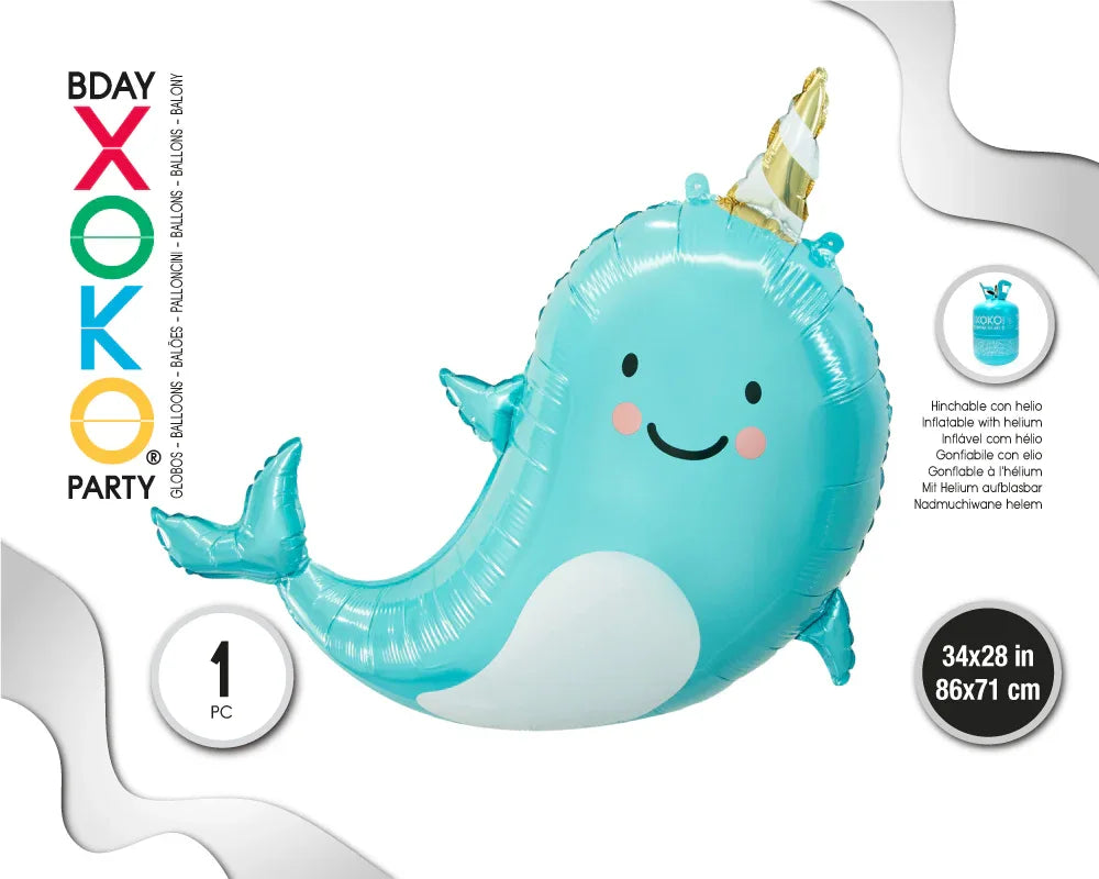 GLOBO FOIL NARVAL 86*71CM - yupiparty