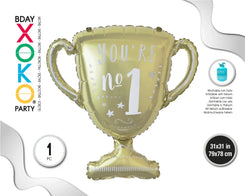GLOBO DE FOIL COPA ORO 79*78CM - yupiparty