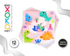 SERVILLETA BABY DINO 12PC - yupiparty
