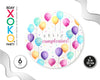 PLATO 23CM GLOBOS 6PC - yupiparty