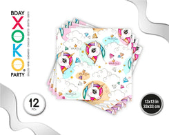 SERVILLETA MAGIC UNICORN 12PC - yupiparty