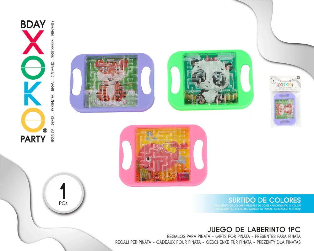 PACK JUEGO DE LABERINTO 1PC - yupiparty
