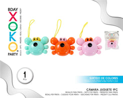 PACK CAMARA JUGUETE 1PC - yupiparty