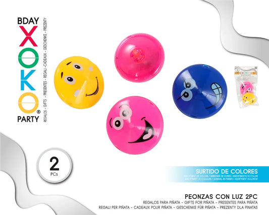 PACK PEONZAS CON LUZ 2PC - yupiparty