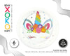 PLATO 23CM UNICORN IRIS 6PC - yupiparty