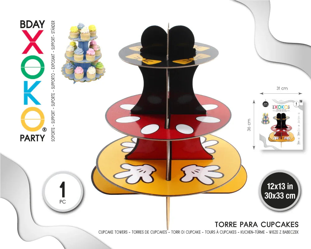 TORRE CUPCAKE RATON - yupiparty