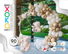 SET GOLD CREAM 90PC - yupiparty