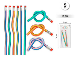 PACK PINATA LAPICES FLEX 5PC - yupiparty