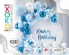 SET BLUE 100PC - yupiparty
