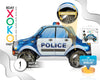 GLOBO FOIL 3D COCHE POLICÍA 88*39*45CM - yupiparty