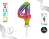 CAKE TOPPER MINI GLOBO RAINBOW 4 - yupiparty
