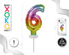CAKE TOPPER MINI GLOBO RAINBOW 6 - yupiparty