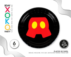 PLATO 18CM RATON 6PC - yupiparty