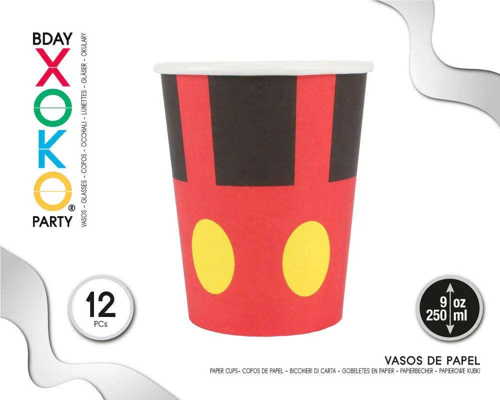 VASO RATON 250ML 12PC - yupiparty