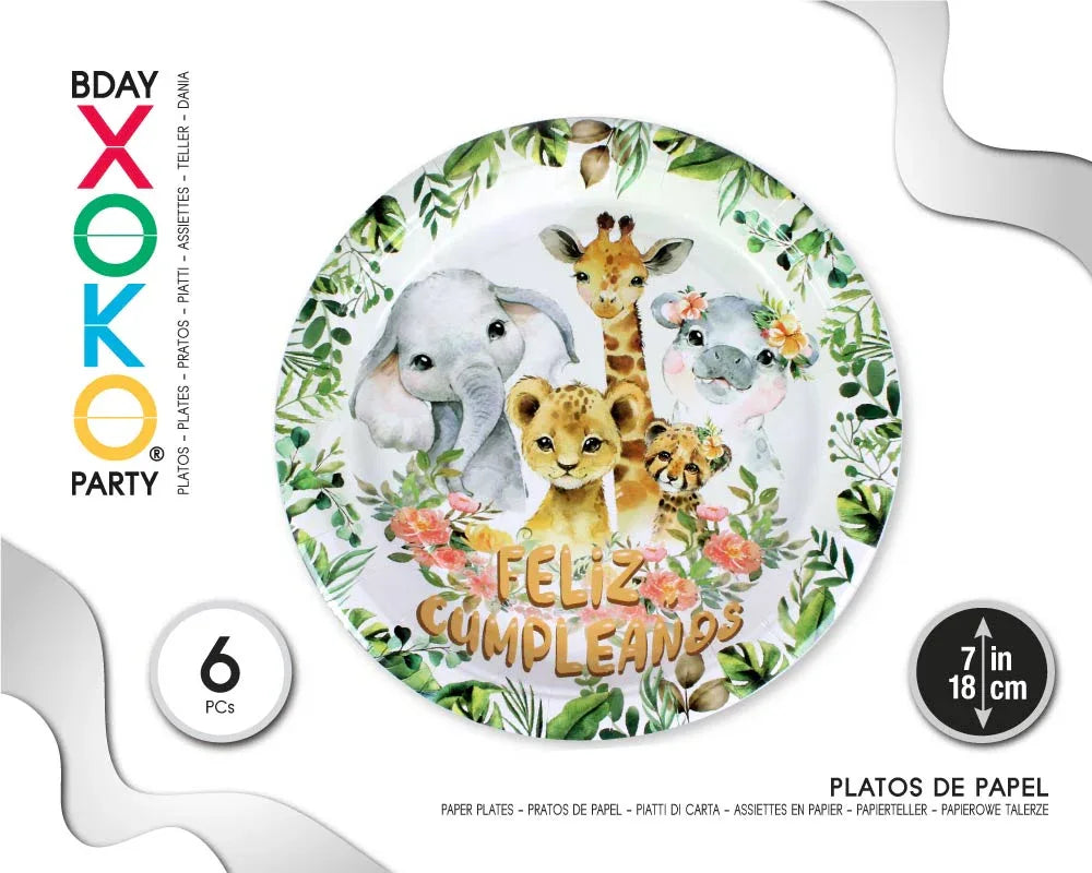 PLATO 18CM SABANA 6PC - yupiparty