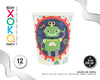 VASO 9OZ ROBOT 12PC - yupiparty