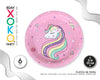 PLATO 23CM UNICORN 6PC - yupiparty