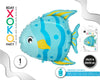 GLOBO MYLAR PEZ TROPICAL 60*59CM - yupiparty