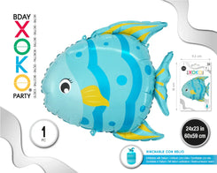 GLOBO MYLAR PEZ TROPICAL 60*59CM - yupiparty