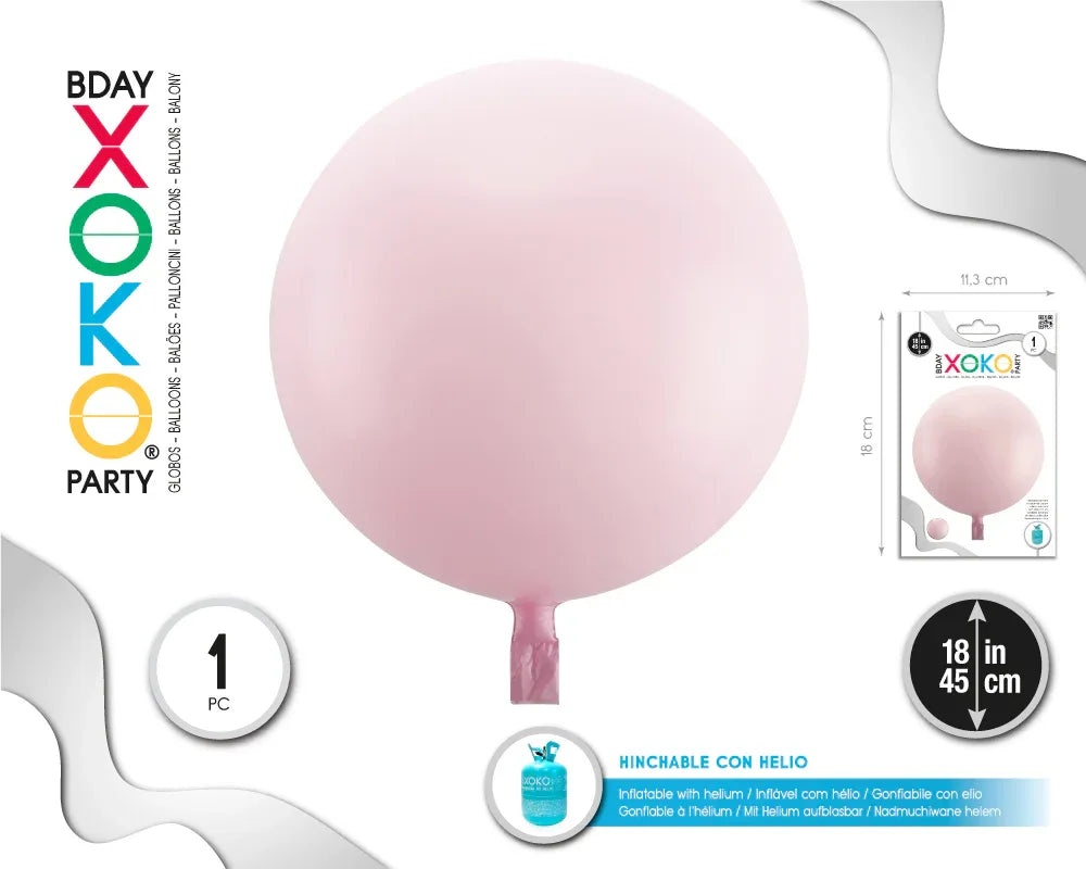 GLOBO BURBUJA LILA 45CM - yupiparty