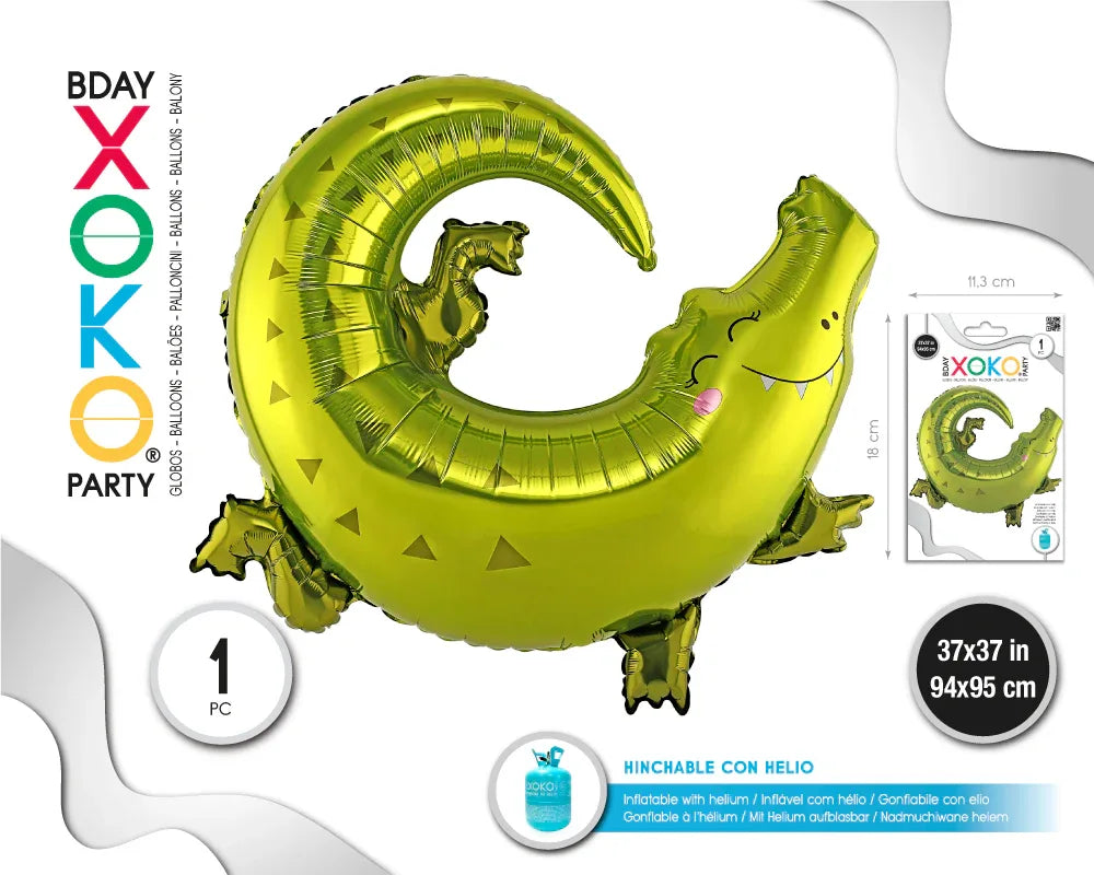 GLOBO FOIL COCODRILO 94*95 - yupiparty